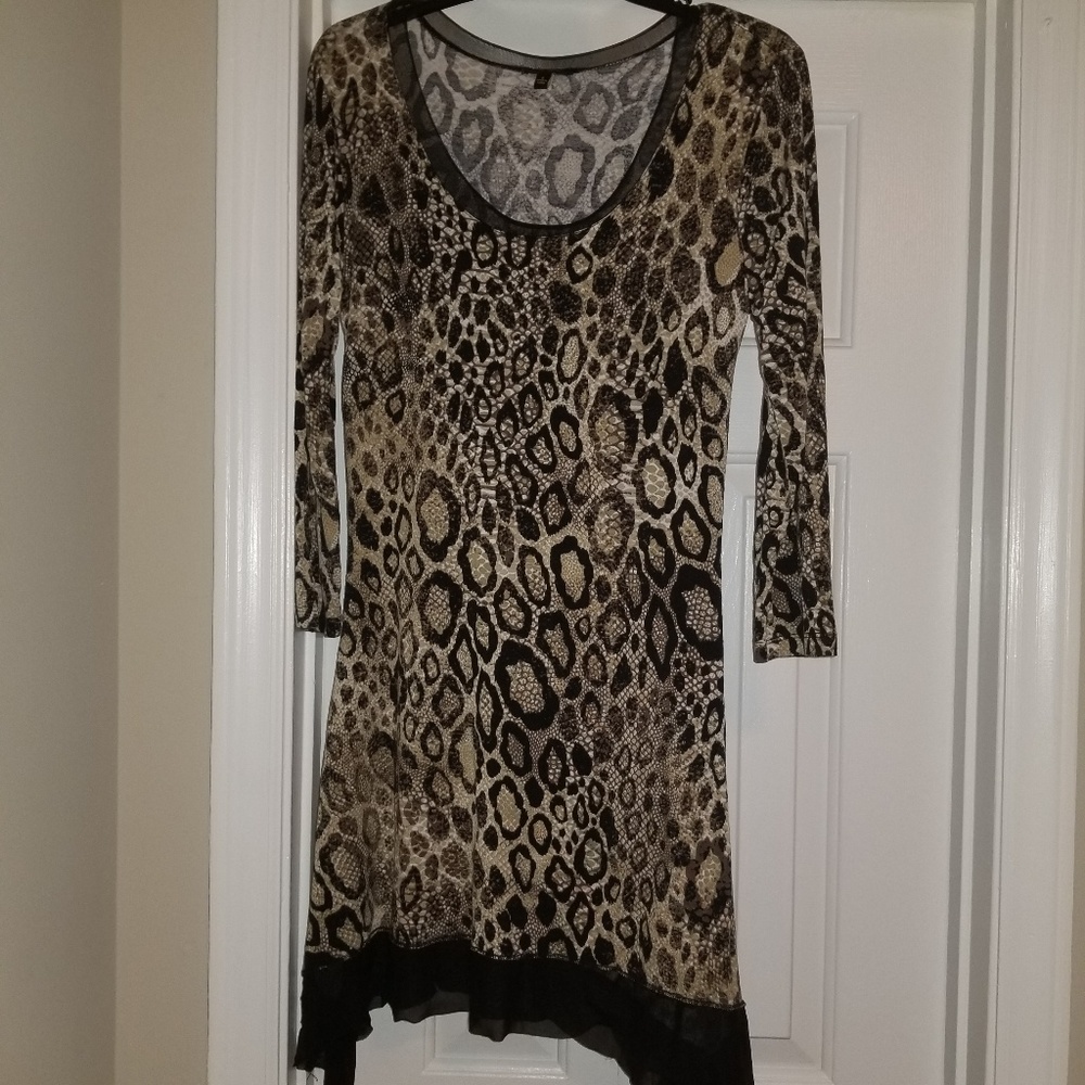 Animal print dress